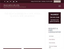 Tablet Screenshot of malzahnlaw.com